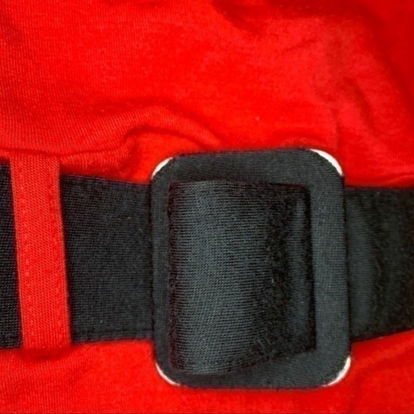 EXPRESS Red Strapless Waist Belt Tube Top Small - Picture 3 of 6